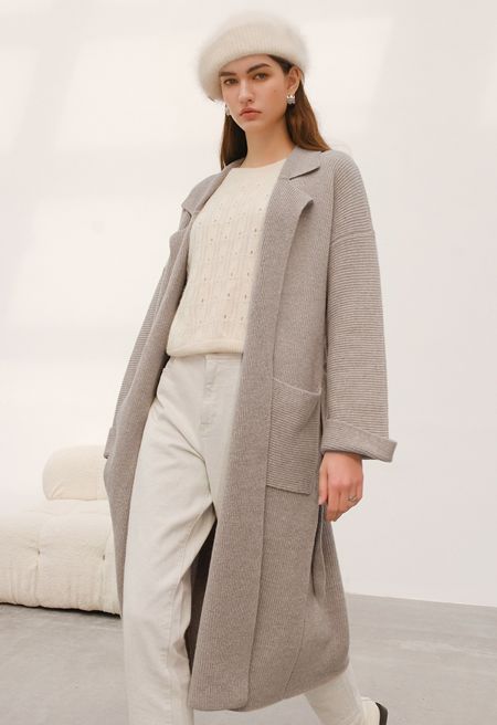 Soft Belted Long Knit Cardigan