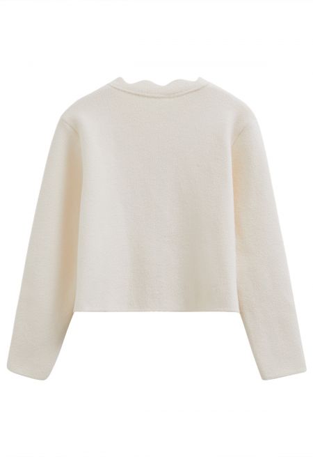 Chic Relaxed Button Knit Cardigan