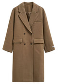 Classic Everess Double-Breasted Warm Long Coat