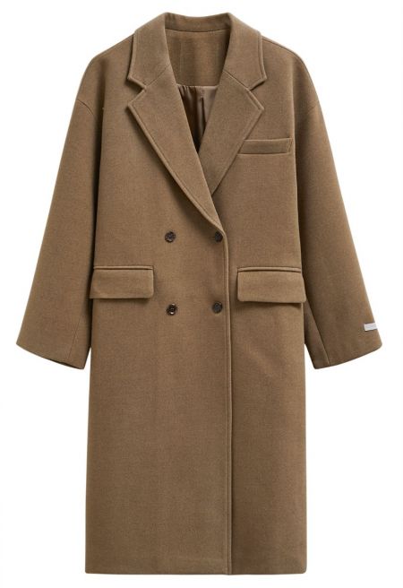 Classic Everess Double-Breasted Warm Long Coat