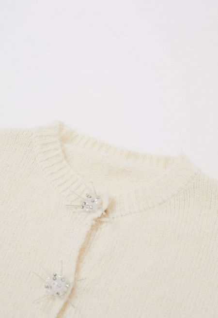 Elsa Soft Snap Button Fuzzy Knit Cardigan