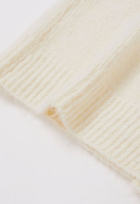 Elsa Soft Snap Button Fuzzy Knit Cardigan