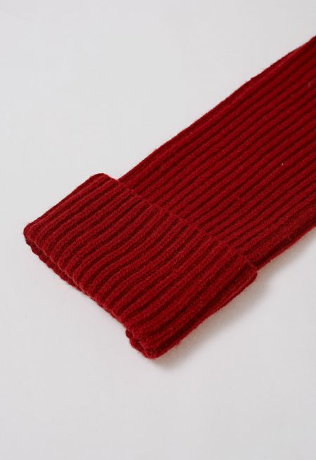 Lilies Toggle Clasp Cardigan in Red