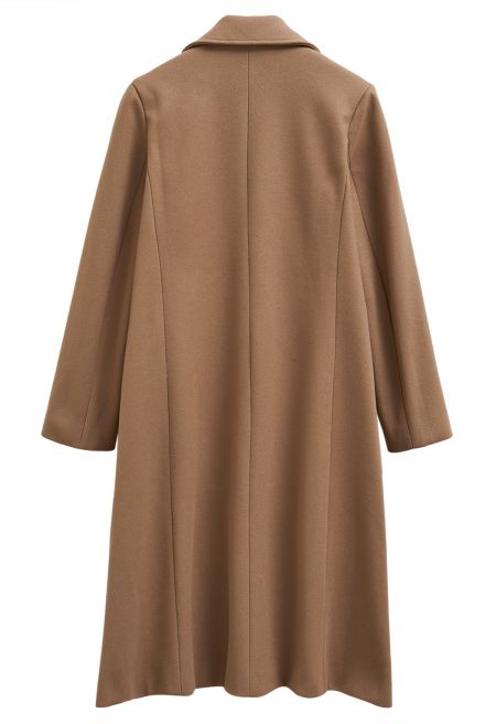 Cozy & Elegant Peak Lapel Long Coat
