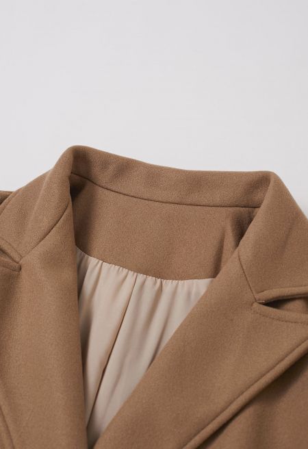 Cozy & Elegant Peak Lapel Long Coat