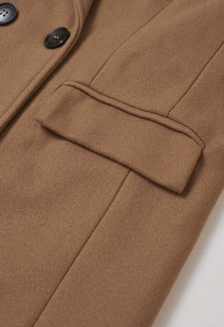 Cozy & Elegant Peak Lapel Long Coat
