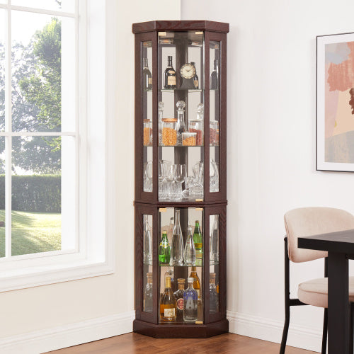 Terine Corner Curio Cabinet