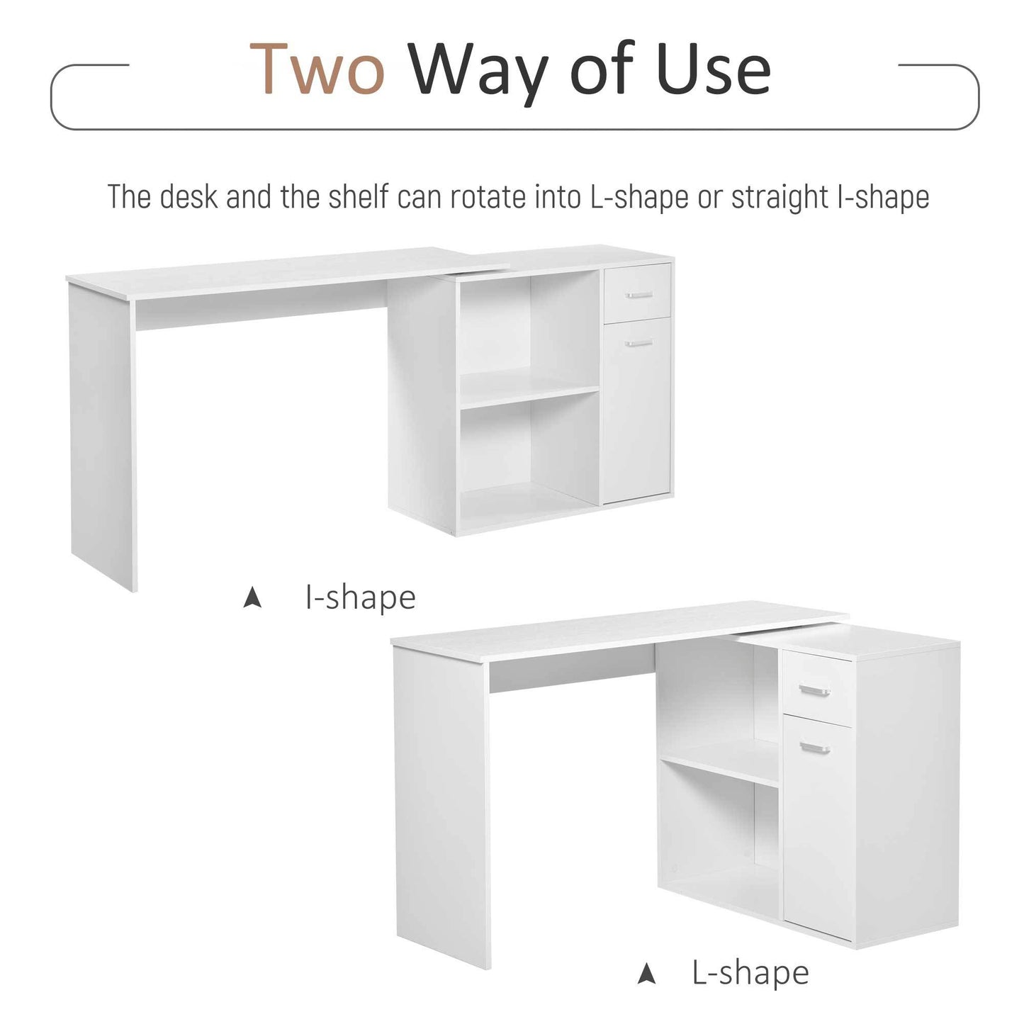 Deskpro Adjustable Small Corner Desk