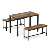 Bench Dining Table Set For 4