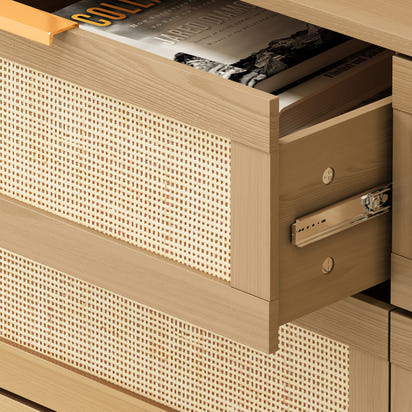 The Oak Rattan Dresser