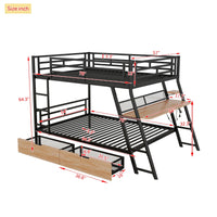 Rover Full Size Bunk Bed With Desk & Storage