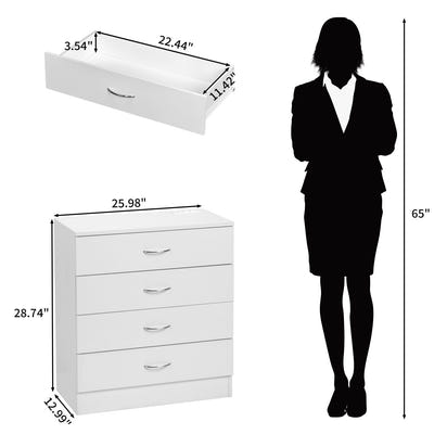 Everess White Nightstand