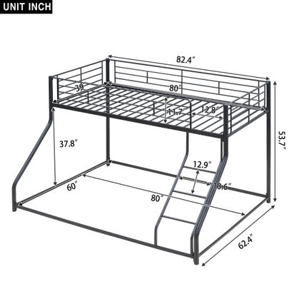 Rove Collections Twin Over Queen Bunk Bed
