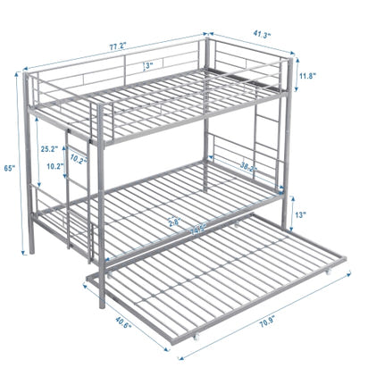 Sleepros Twin Trundle Bunk Bed