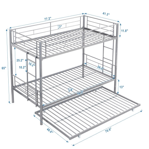Sleepros Twin Trundle Bunk Bed