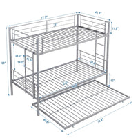 Sleepros Twin Trundle Bunk Bed