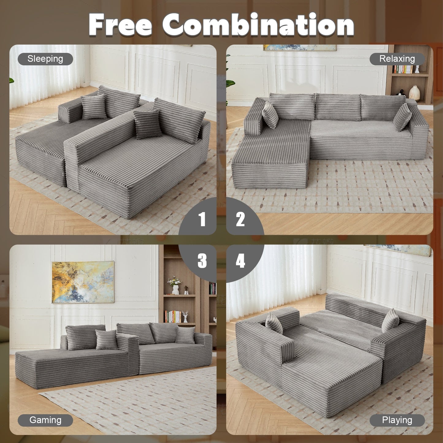 Rove Collections L Shaped Couch