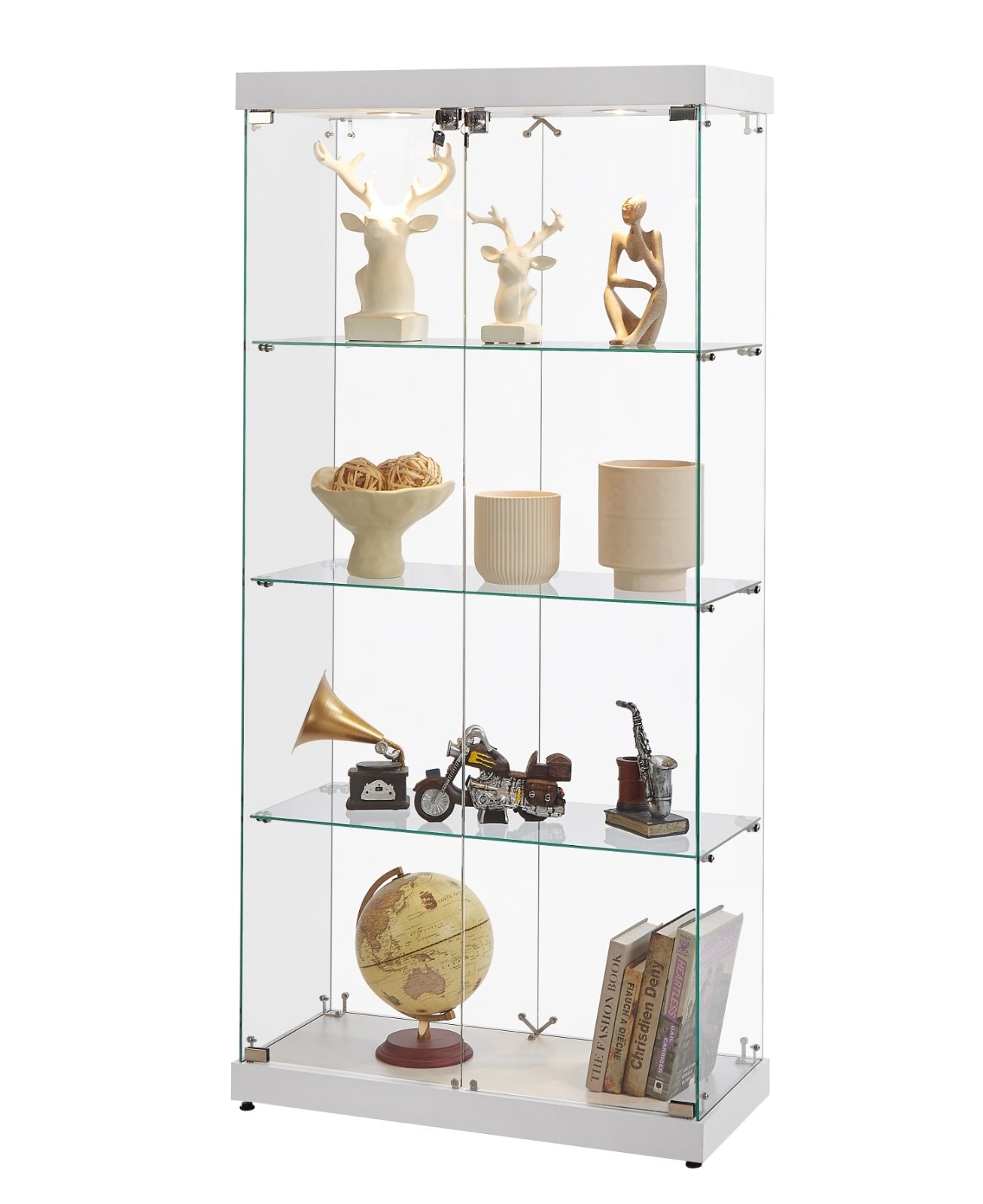Everess 8 Unit Glass Display Cabinet
