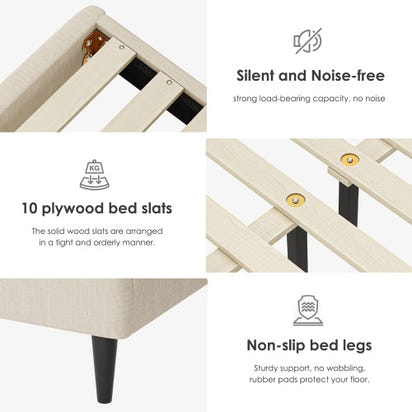 Eros Queen Size Bed Frame