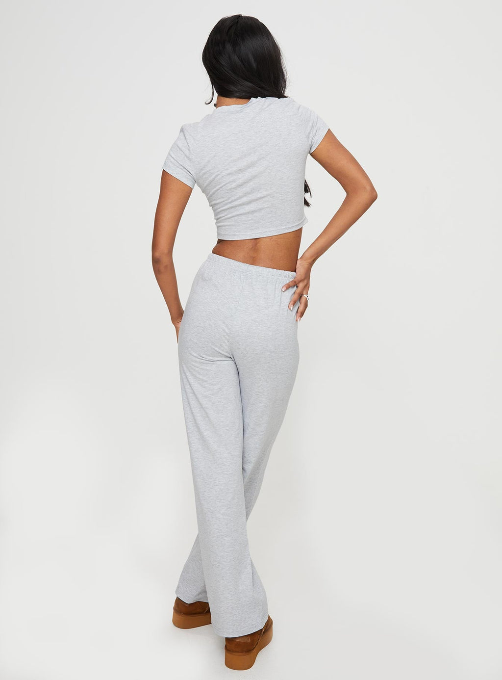 Light & Comfortable Heather Casual Set