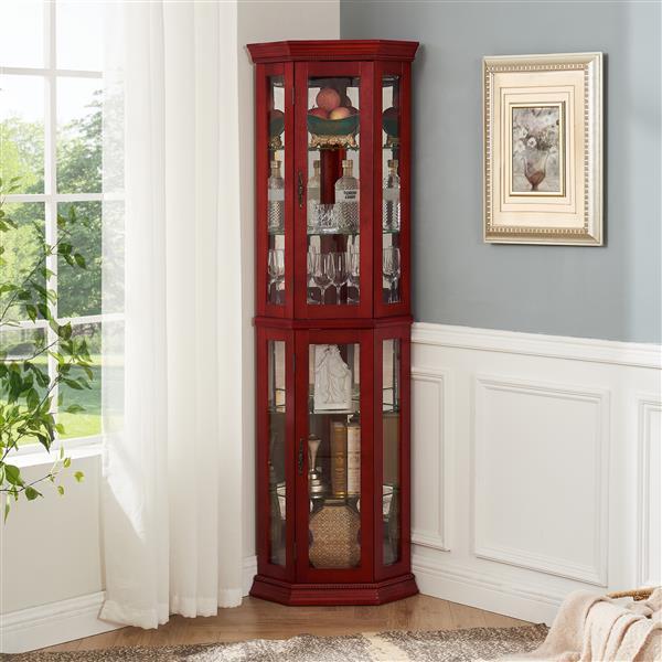 Maltise Corner Curio Cabinet