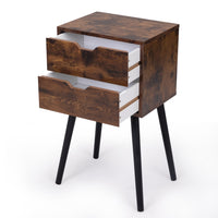 Rustic Nightstand Set Of 2