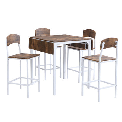 Extendable Dining Table Set For 4