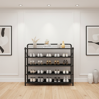 5-layer shoe rack in contemporary hallway