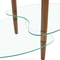 Oval Glass Coffee Table