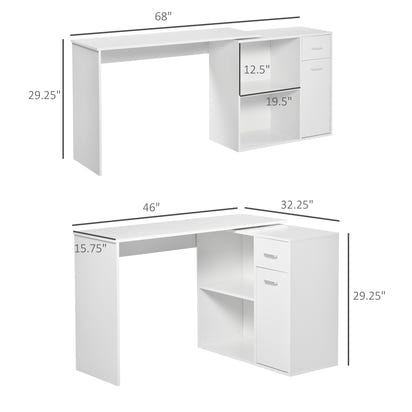 Deskpro Adjustable Small Corner Desk