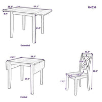 Extendable Dining Table Set For 2