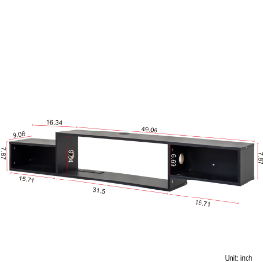 Harp Floating 65 Inch TV Stand