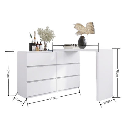 Rove Collections Extendable Desk & Dresser