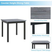 Row Dining Table Set For 4