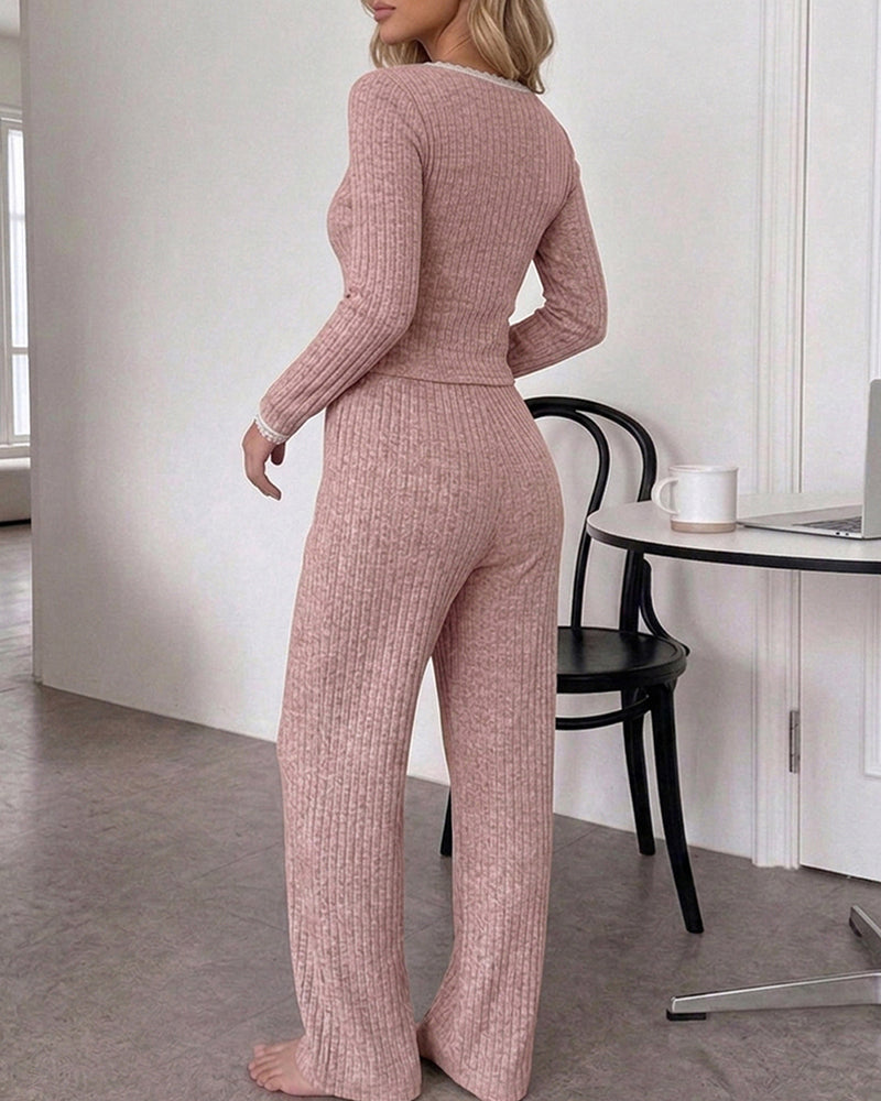 Cozy Girl 2 Piece Sleepwear Set With Pockets