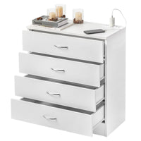 Everess White Nightstand