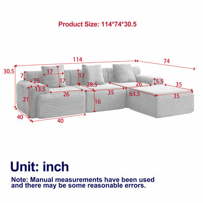Celia No Assembly Required Modular Sofa