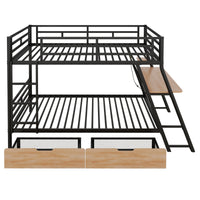 Rover Full Size Bunk Bed With Desk & Storage