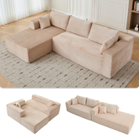 Rove Collections No Assembly L Shaped Couch