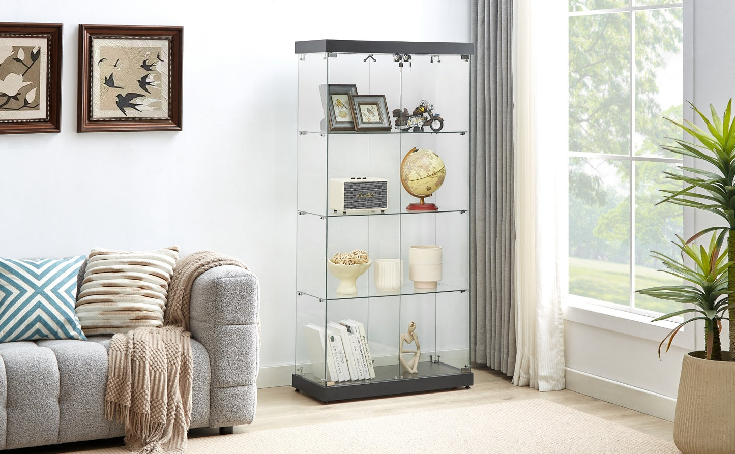 Everess 8 Unit Glass Display Cabinet