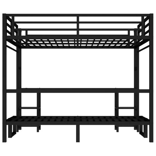Klarna Adjustable Queen Over Twin Loft Bed With Desk