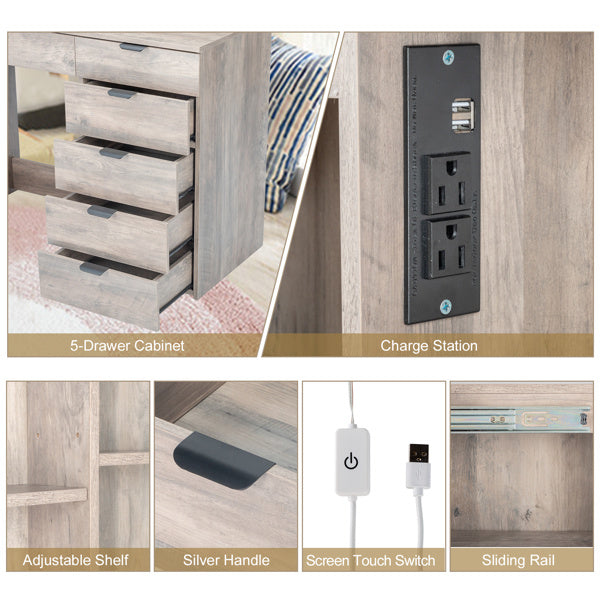 Elsa 6 Unit Dressing Table Set