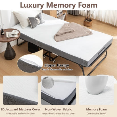 Onyx Folding Bedframe With Mattress