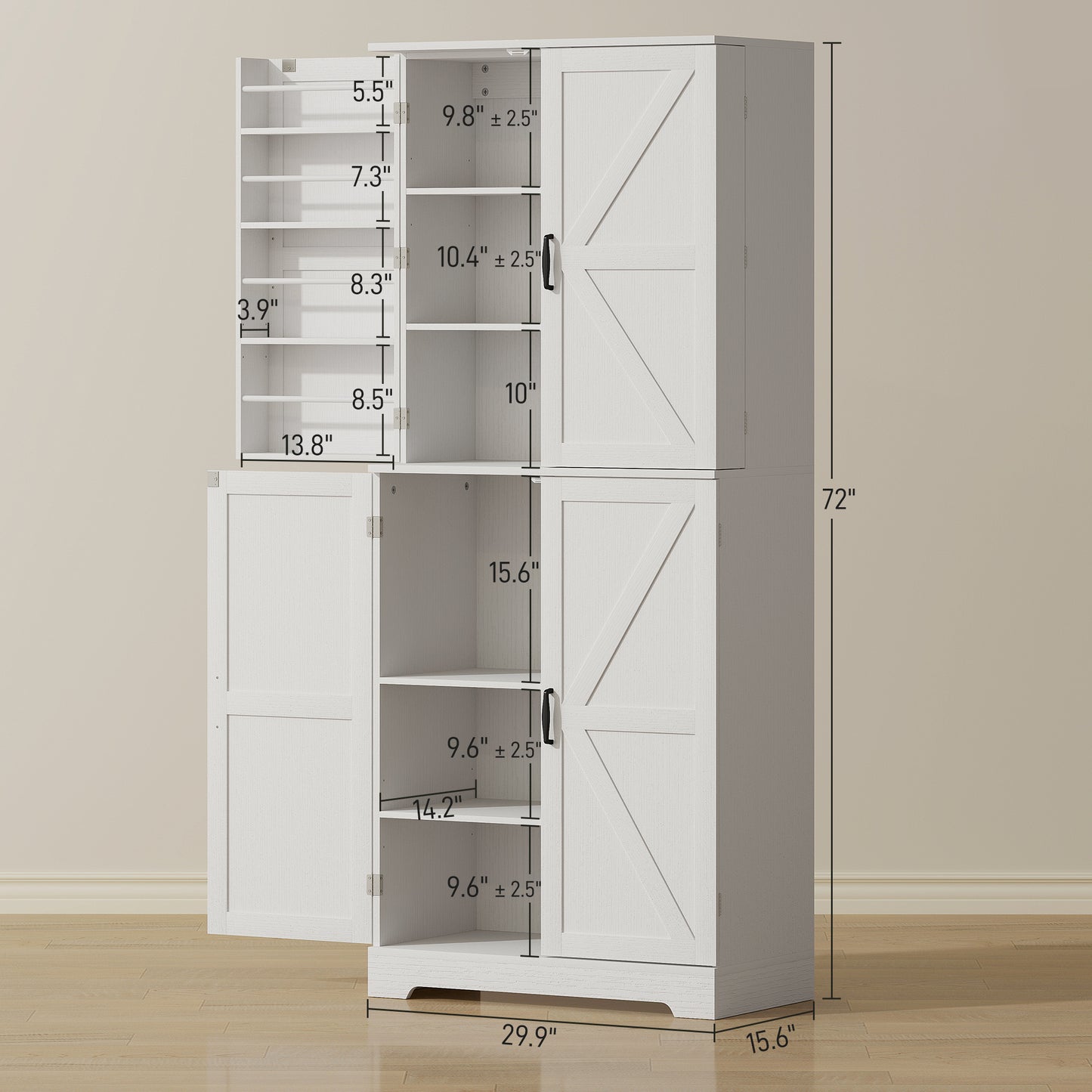 Bose Farmhouse Kitchen Storage Cabinet