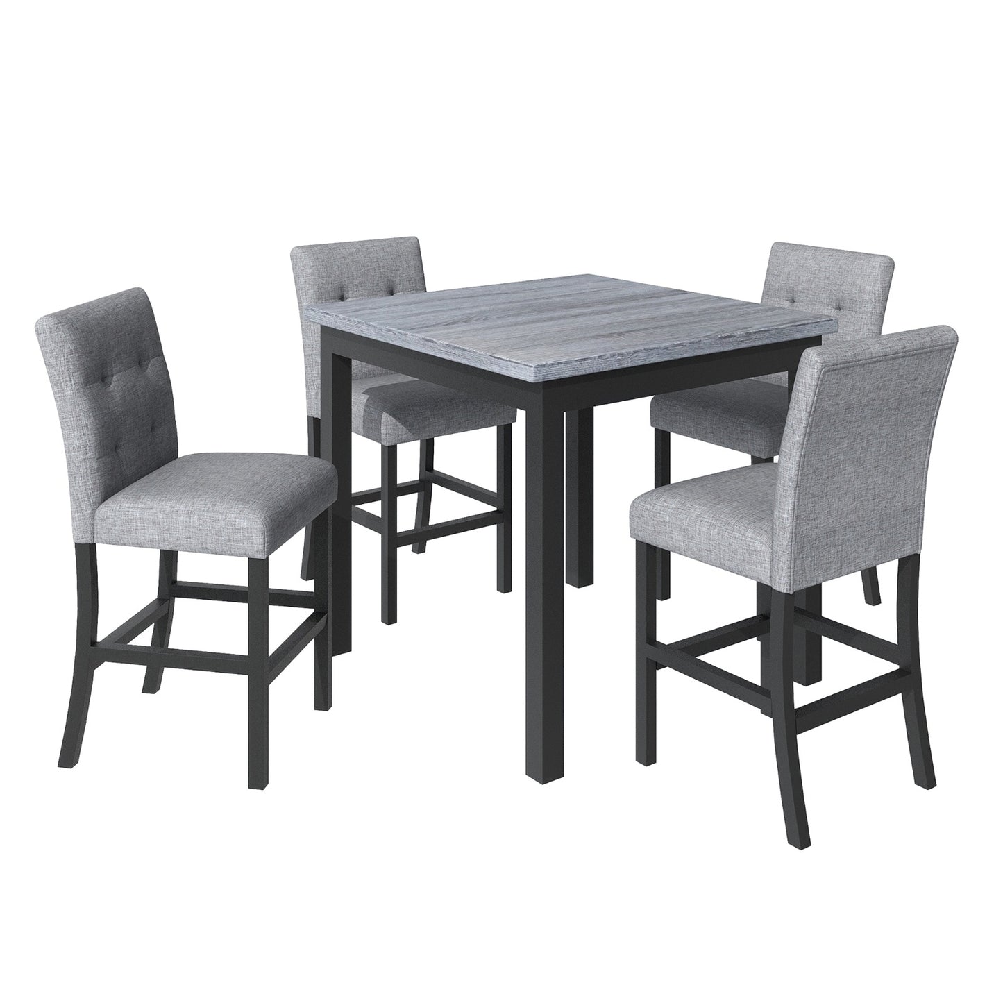 Row Dining Table Set For 4