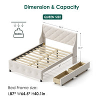 Pelacia Queen Size Bed Frame