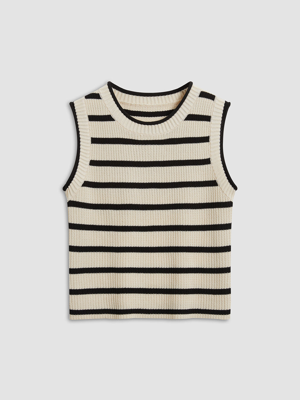 Relaxed Stripe Leisure Knit Crop Top