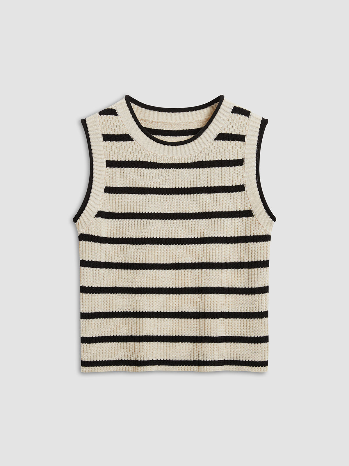 Relaxed Stripe Leisure Knit Crop Top