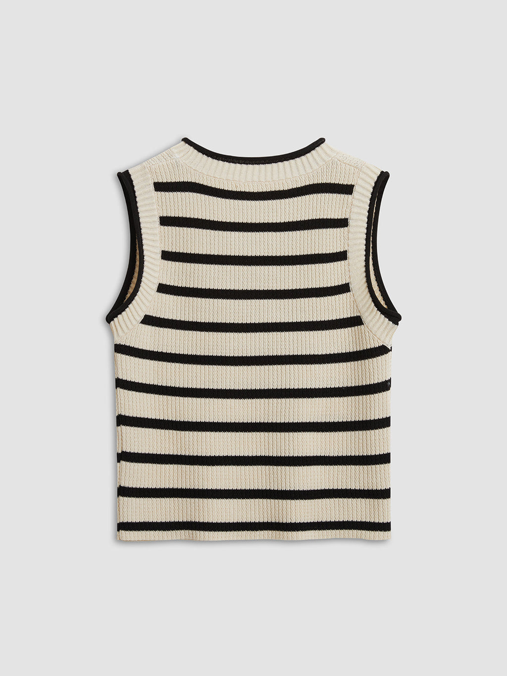 Relaxed Stripe Leisure Knit Crop Top