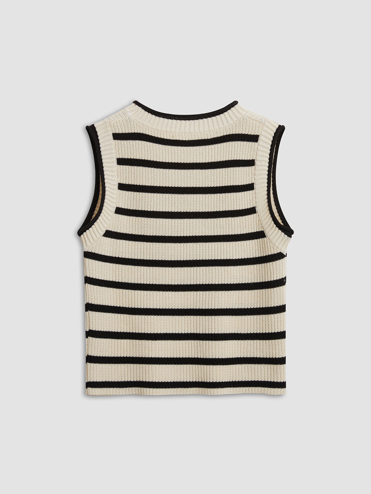Relaxed Stripe Leisure Knit Crop Top